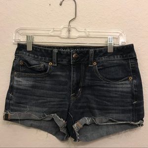 American eagle dark denim shorts!